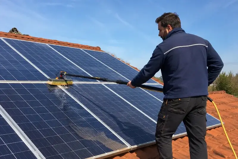 Nettoyage et entretien de panneaux solaires à Saint-Hilaire-le-Vouhis